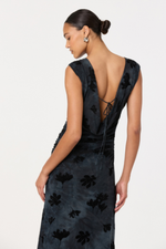 Load image into Gallery viewer, Tionne Dress in Teal Black
