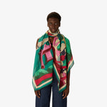 Load image into Gallery viewer, Jardin Scarf in Fuchsia
