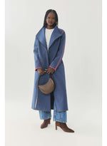 Load image into Gallery viewer, Treva Coat in Navy Multi
