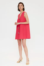 Load image into Gallery viewer, Audrey Shift Dress in Fuchsia
