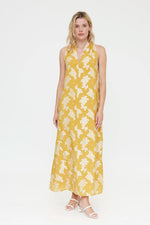Load image into Gallery viewer, Jacquard Maxi Dress in Yellow
