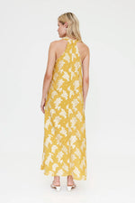 Load image into Gallery viewer, Jacquard Maxi Dress in Yellow
