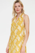 Load image into Gallery viewer, Jacquard Maxi Dress in Yellow
