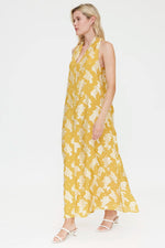 Load image into Gallery viewer, Jacquard Maxi Dress in Yellow
