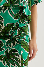 Load image into Gallery viewer, Palm Trees Midi Skirt in Green

