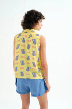 Load image into Gallery viewer, Brava Print Shirt in Yellow
