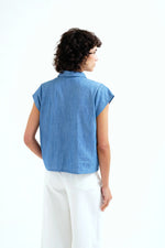 Load image into Gallery viewer, Chambray Shirt in Light Blue

