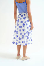 Load image into Gallery viewer, Lobster Dinner Midi Skirt in White Multi
