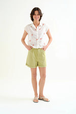Load image into Gallery viewer, Embroidered Lobster Shirt in White
