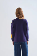 Load image into Gallery viewer, Flower Jumper in Navy
