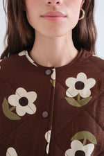 Load image into Gallery viewer, Santini Quilted Jacket in Brown
