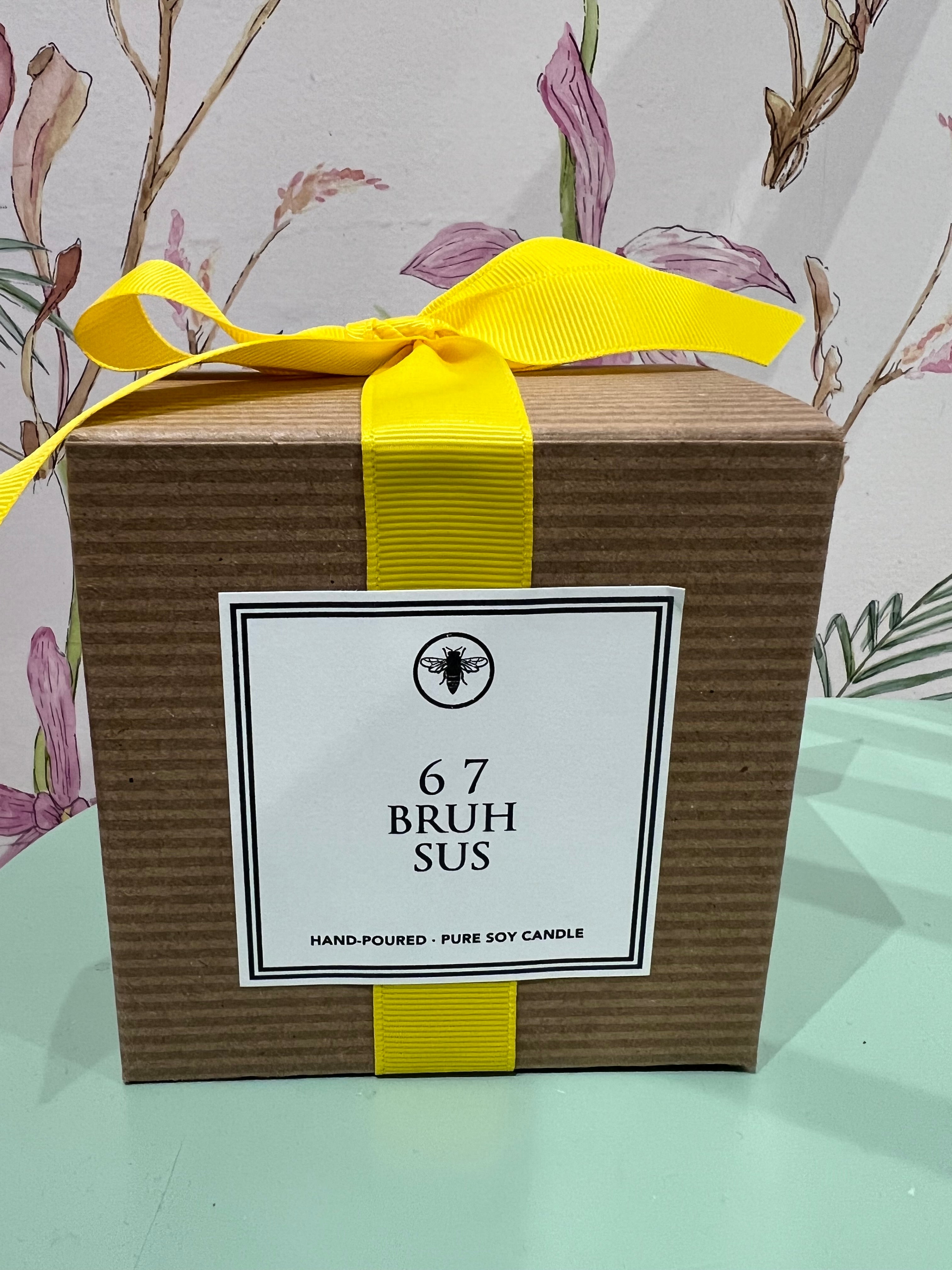 6/7, Bruh, Sus Candle in Grapefruit, Citrus, & Evergreen