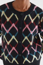 Load image into Gallery viewer, Skein Cardigan Sweater in Black
