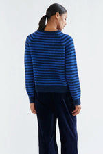 Load image into Gallery viewer, Striped Sweater in Navy/Cobalt
