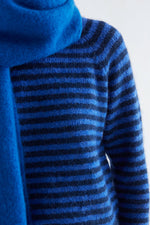 Load image into Gallery viewer, Striped Sweater in Navy/Cobalt
