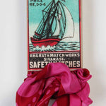 Load image into Gallery viewer, Mini Peace and Love Scarf in Fuchsia
