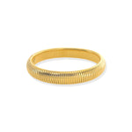 Load image into Gallery viewer, 12mm Cobra Ribbed Bracelet in Gold
