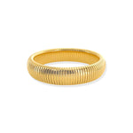 Load image into Gallery viewer, 16mm Cobra Ribbed Bracelet in Gold
