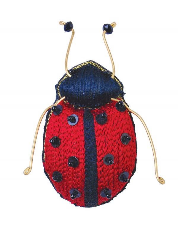 Insect Brooch in Lady Bug