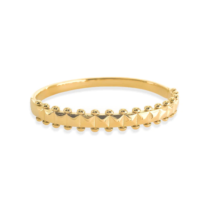 Studded Bangle in Gold