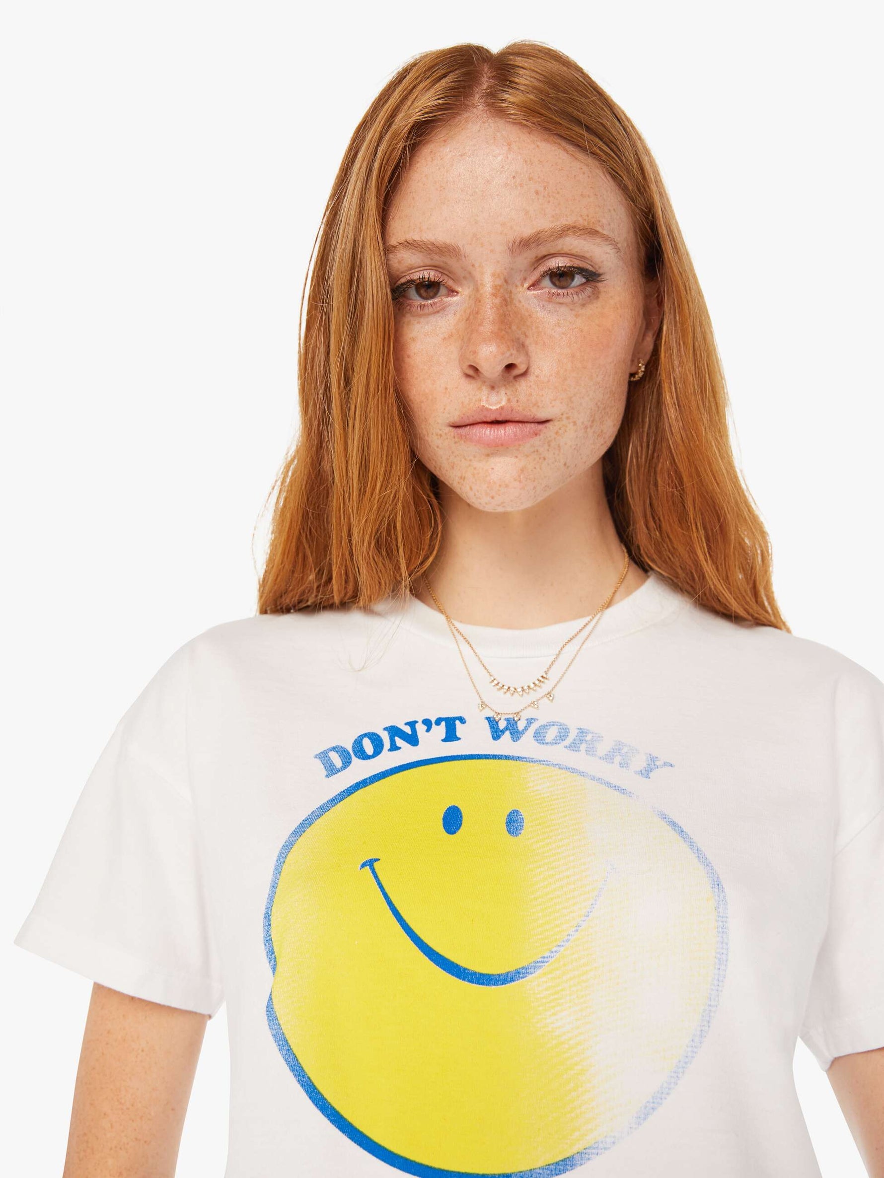The Grab Bag Crop Tee in Don't Worry