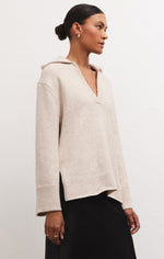 Load image into Gallery viewer, Ember Sweater in Light Oatmeal Heather
