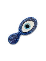 Load image into Gallery viewer, Hand-painted Compact Evil Eye 2-1 Perfect Daily Brush
