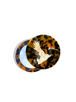Load image into Gallery viewer, Hand-painted Crane Compact Mirror
