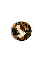 Load image into Gallery viewer, Hand-painted Crane Compact Mirror

