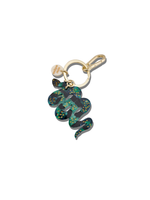 Load image into Gallery viewer, Hand-painted Snake Bag Charm + Keychain
