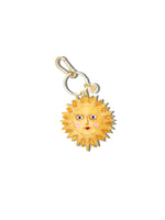 Load image into Gallery viewer, Hand-painted Celestial Sun Bag Charm + Keychain
