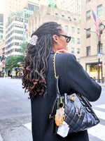 Load image into Gallery viewer, Hand-painted Bow Challah Bag Charm + Keychain
