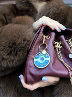 Load image into Gallery viewer, Hand-painted Caviar Bag Charm + Keychain
