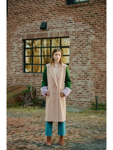 Blaire Jacket in Nude Colorblock