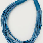 Load image into Gallery viewer, Two-Tone 8-Strand Rope Necklace in Cobalt/Navy
