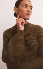 Load image into Gallery viewer, Desmond Pullover Sweater in Dark Olive
