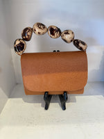 Load image into Gallery viewer, The Nica Leather Clutch in Cognac
