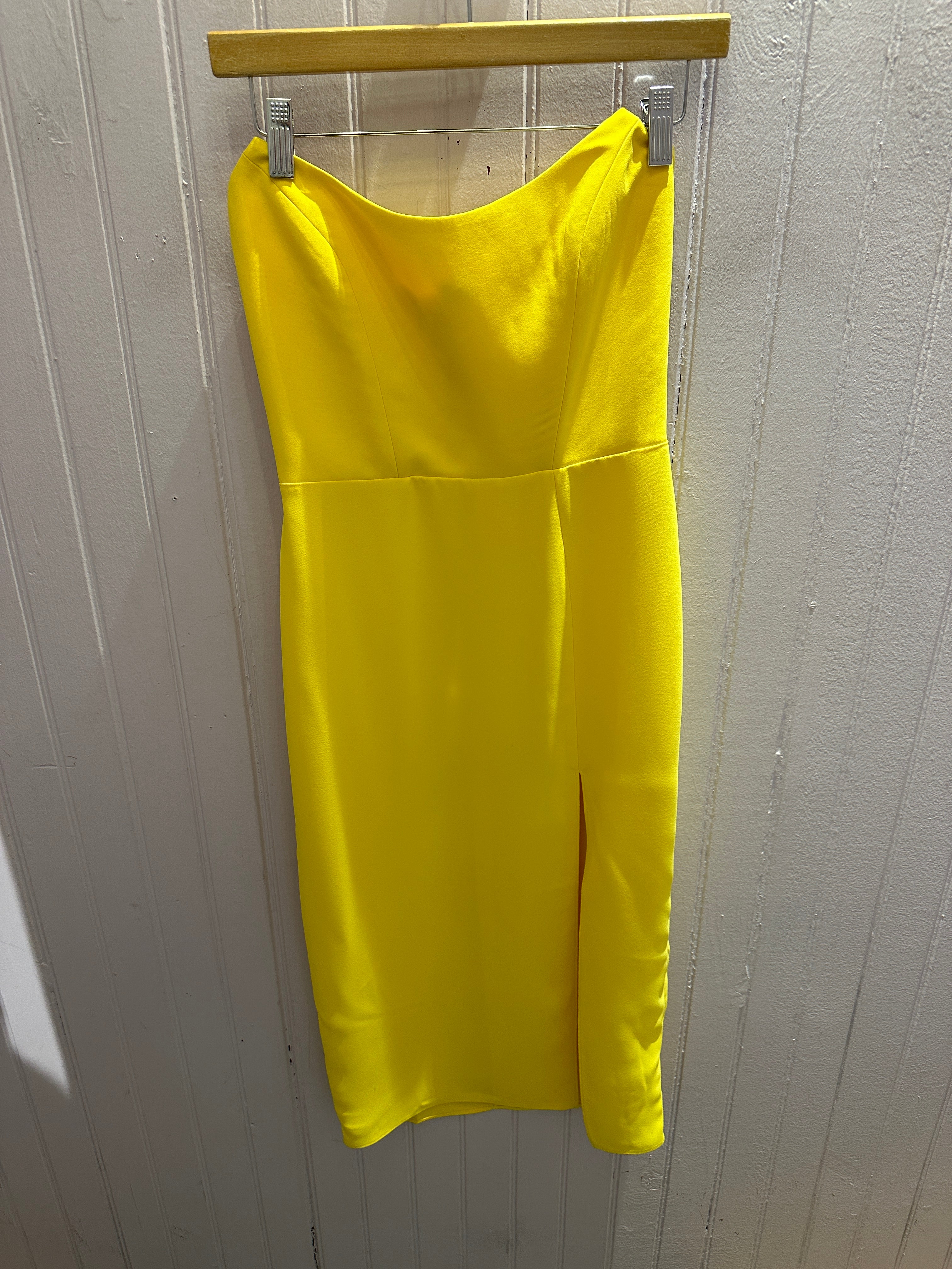 Chamberlain Dress in Electric Yellow