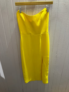 Chamberlain Dress in Electric Yellow
