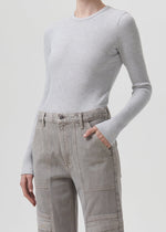 Load image into Gallery viewer, Alma Long Sleeve in Brushed Grey Heather
