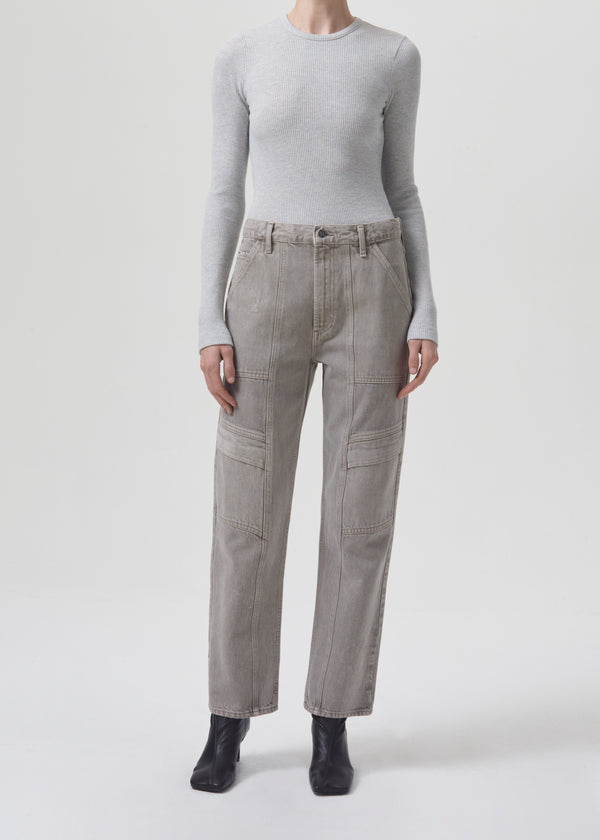Alma Long Sleeve in Brushed Grey Heather