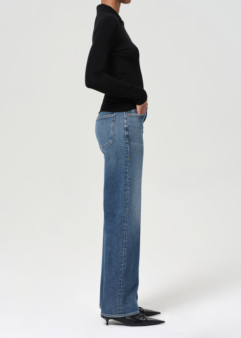 Harper Mid Rise Relaxed Straight Jean in Enroll