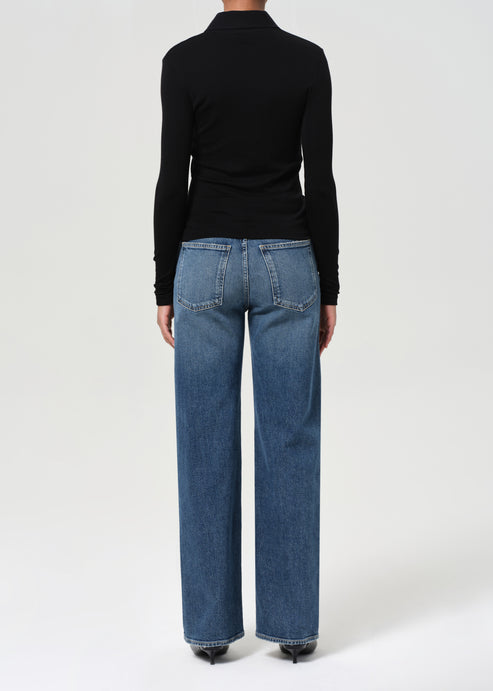 Harper Mid Rise Relaxed Straight Jean in Enroll