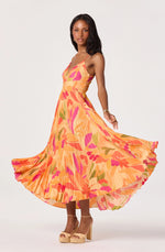 Load image into Gallery viewer, Blythe Dress in Orange Floral

