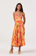 Load image into Gallery viewer, Blythe Dress in Orange Floral
