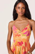 Load image into Gallery viewer, Blythe Dress in Orange Floral
