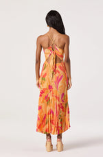 Load image into Gallery viewer, Blythe Dress in Orange Floral
