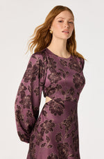 Load image into Gallery viewer, Quinn Dress in Plum Floral
