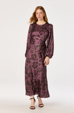 Load image into Gallery viewer, Quinn Dress in Plum Floral
