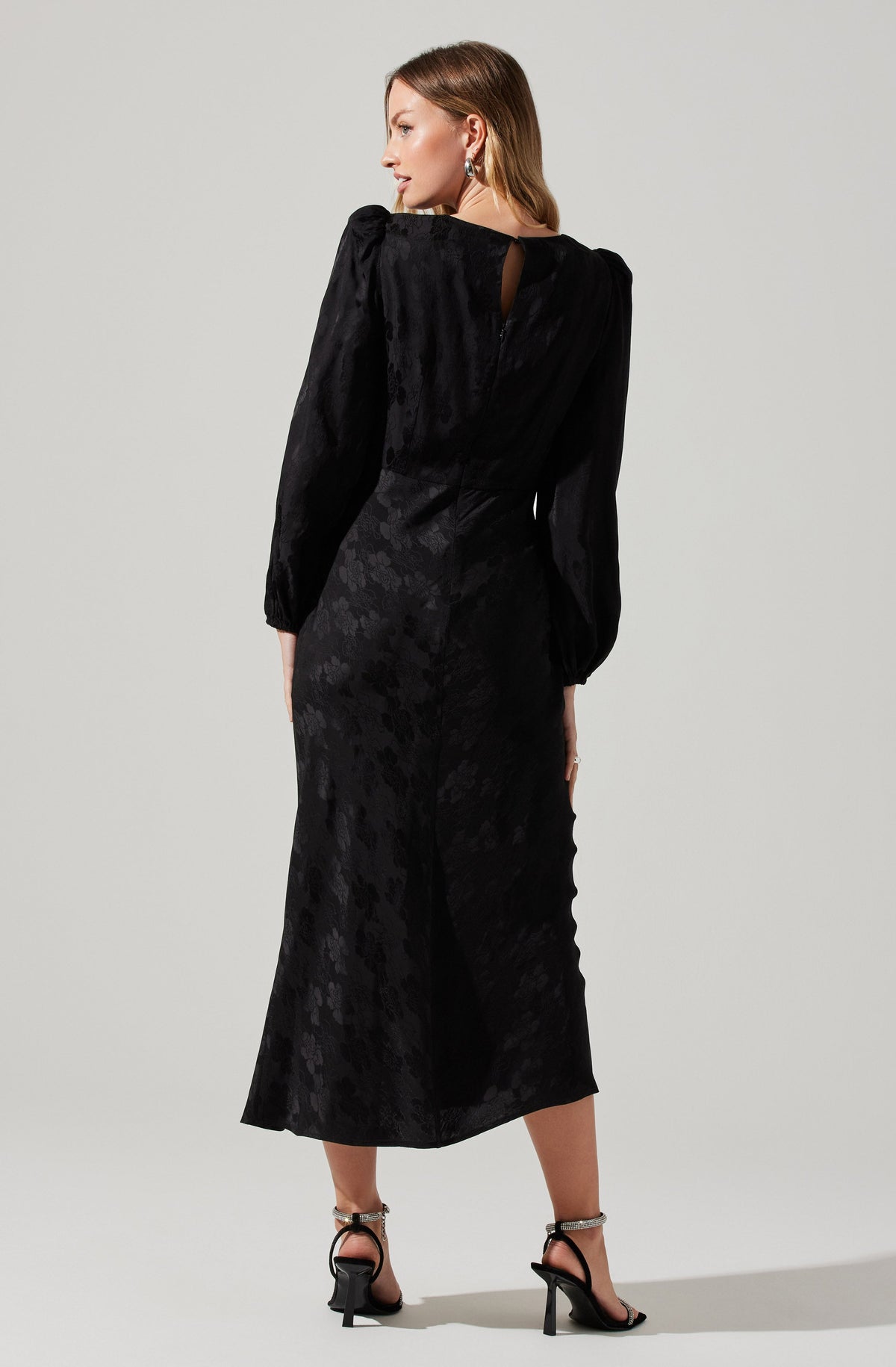 suzy jacquard midi dress Women's Madewell Suzy Dress - Viscose Clip Dot Jacquard